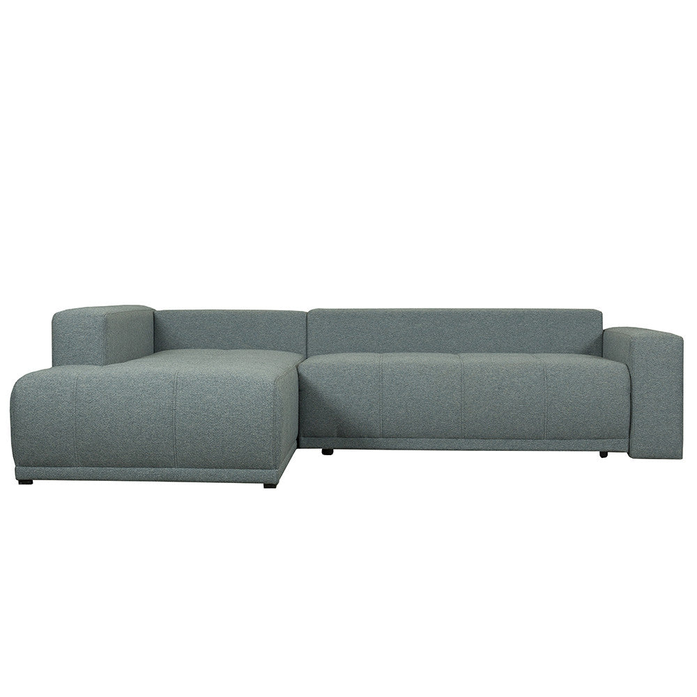 Coltar Extensibil Cu Otoman Stanga Otis, 5 Locuri, Lada Depozitare, Gri Albastrui, 280 Cm