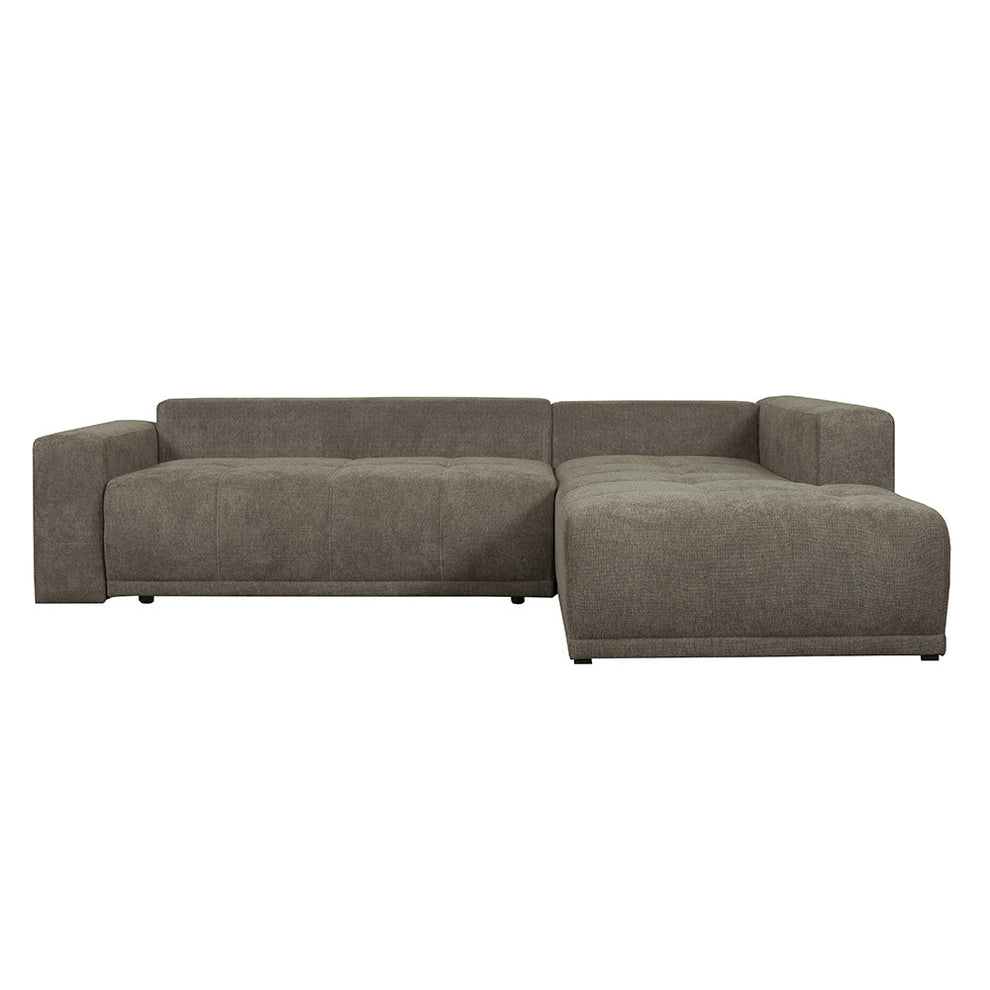 Coltar Extensibil Cu Otoman Dreapta Otis, 5 Locuri, Lada Depozitare, Maro, 280 Cm