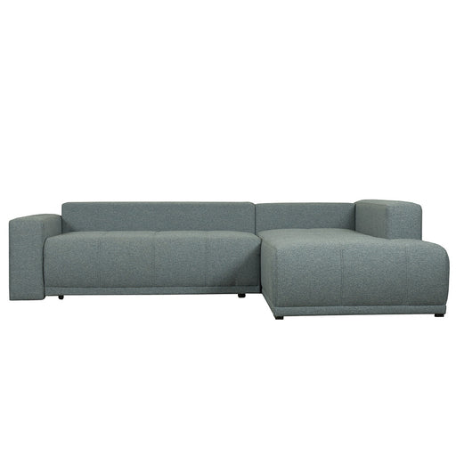 Coltar Extensibil Cu Otoman Dreapta Otis, 5 Locuri, Lada Depozitare, Gri Albastrui, 280 Cm