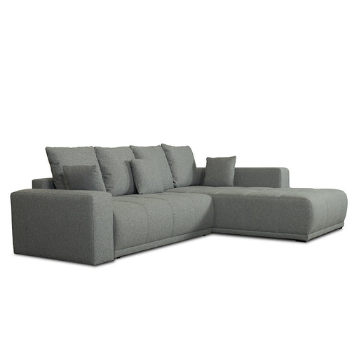 Coltar Extensibil Cu Otoman Dreapta Otis, 5 Locuri, Lada Depozitare, Gri, 280 Cm