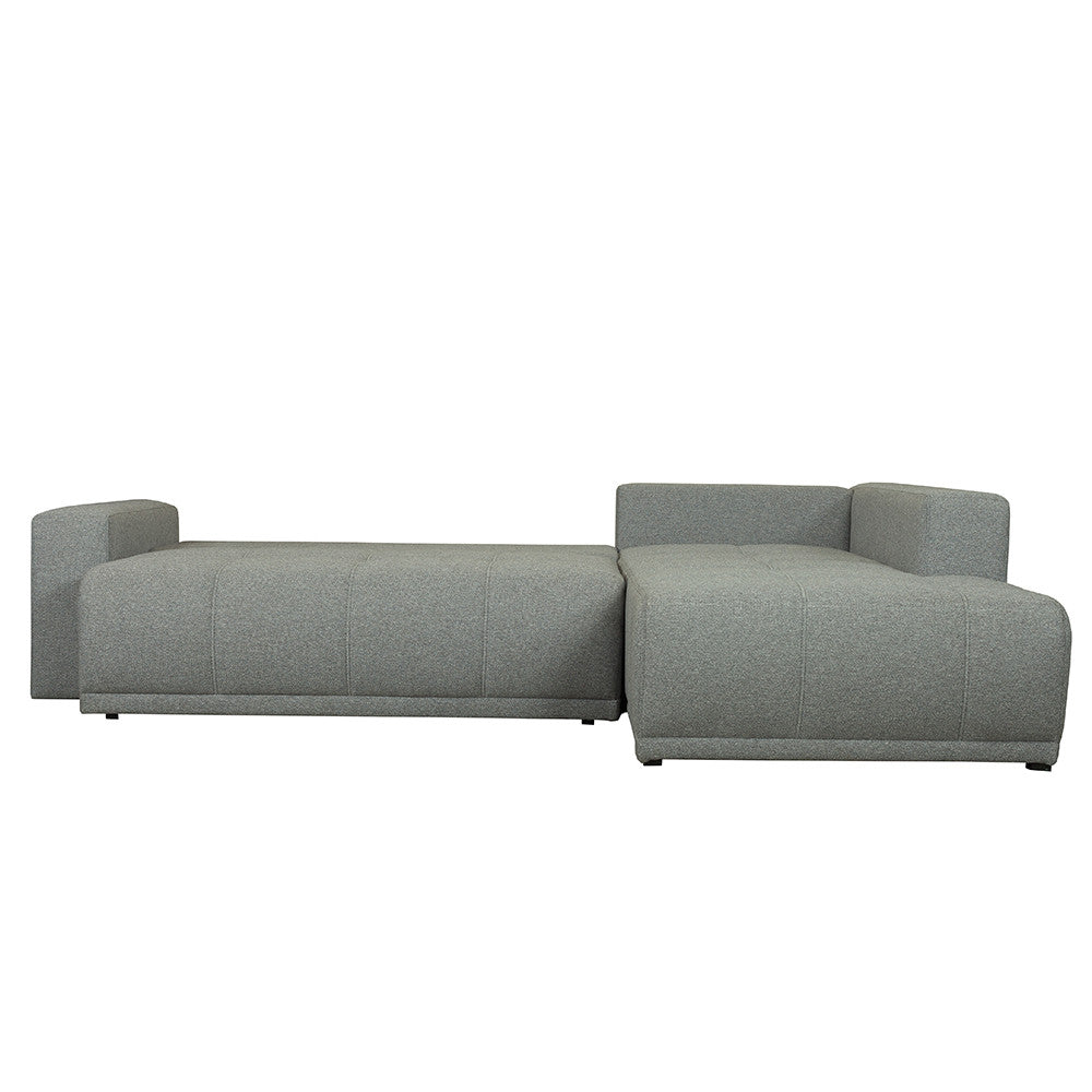 Coltar Extensibil Cu Otoman Dreapta Otis, 5 Locuri, Lada Depozitare, Gri, 280 Cm