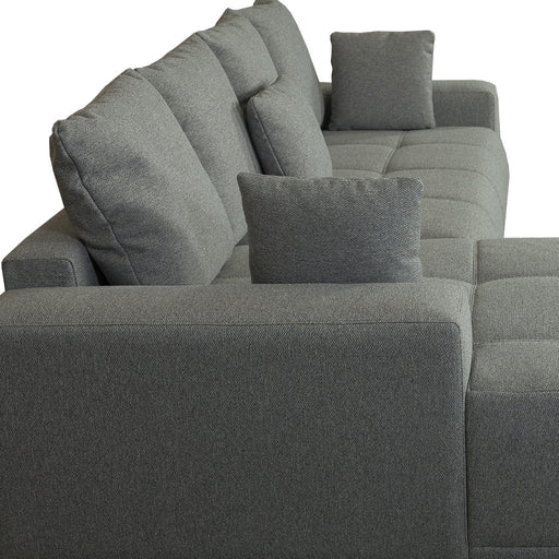Coltar Extensibil Stanga Otis, 5 Locuri, Lada Depozitare, Gri, 280 Cm