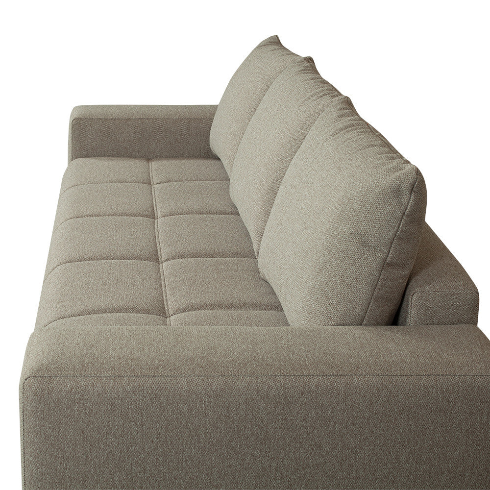Canapea Extensibila Otis, 3 Locuri, Lada Depozitare, Bej, 240 Cm