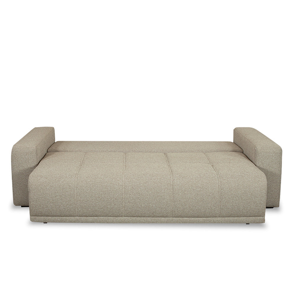 Canapea Extensibila Otis, 3 Locuri, Lada Depozitare, Bej, 240 Cm