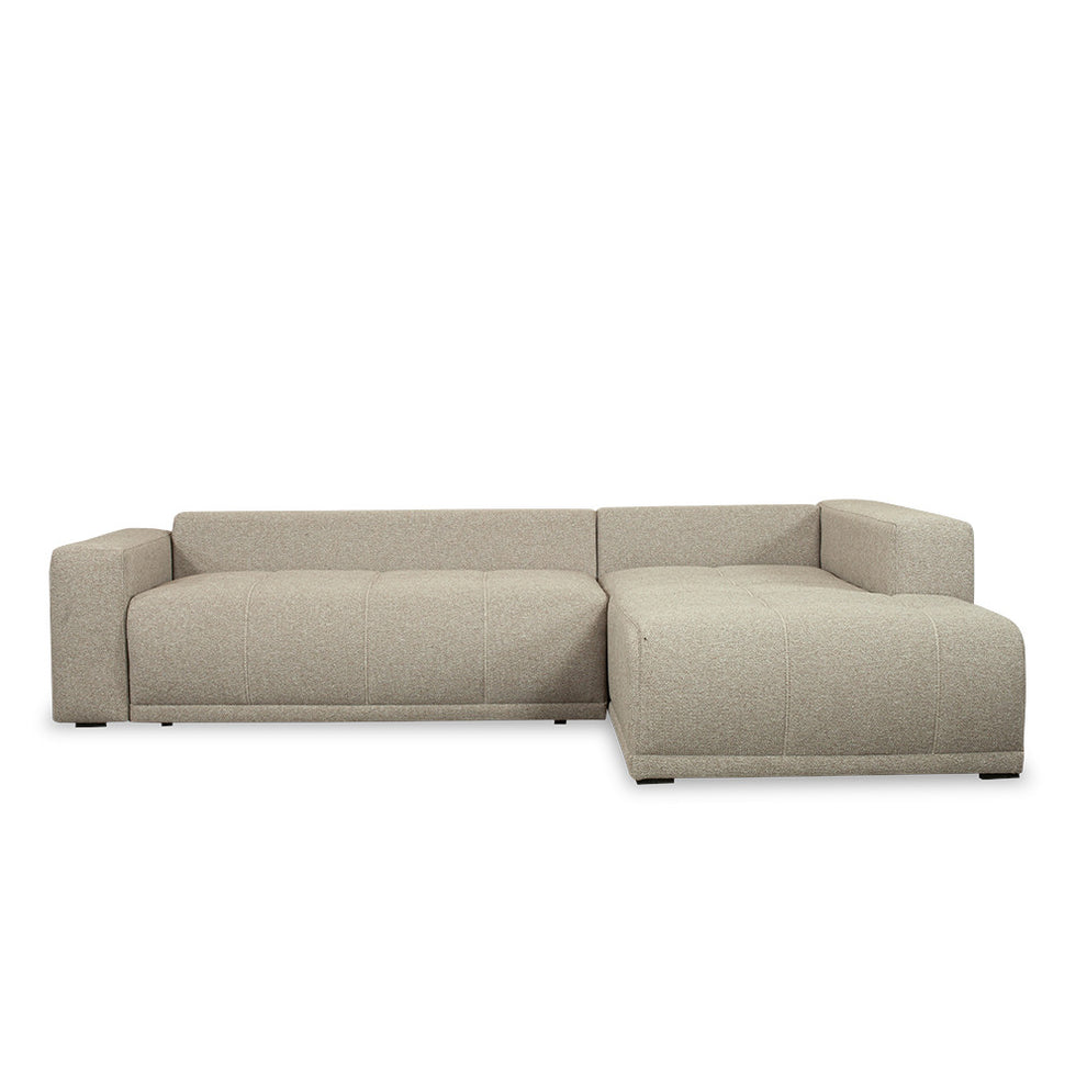 Coltar Extensibil Cu Otoman Dreapta Otis, 5 Locuri, Lada Depozitare, Bej, 280 Cm