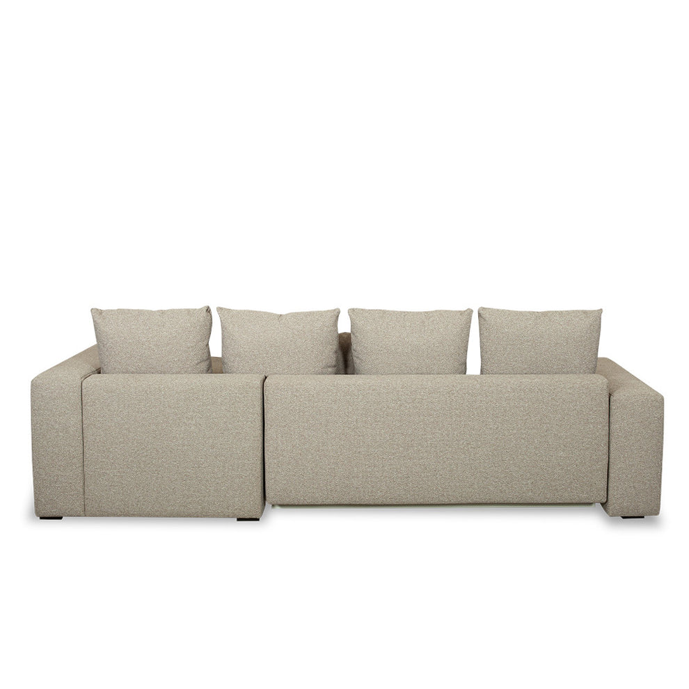 Coltar Extensibil Cu Otoman Dreapta Otis, 5 Locuri, Lada Depozitare, Bej, 280 Cm