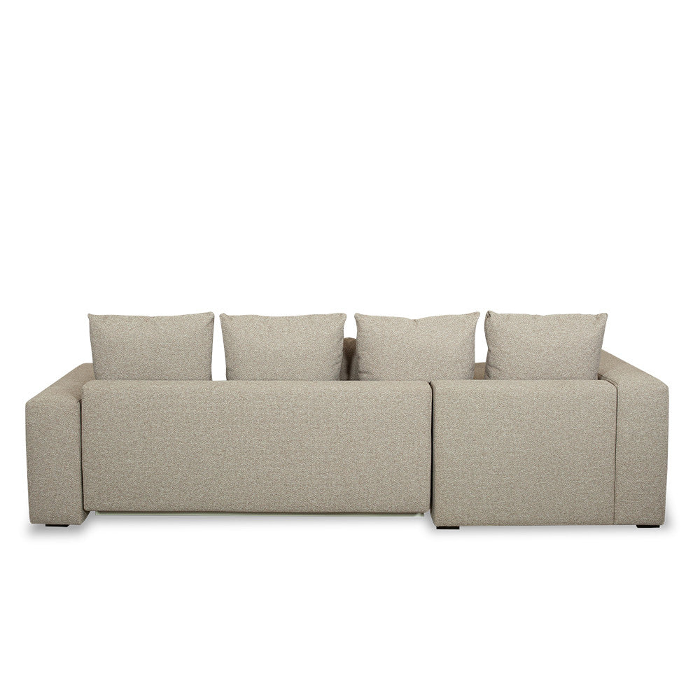 Coltar Extensibil Cu Otoman Stanga Otis, 5 Locuri, Lada Depozitare, Bej, 280 Cm