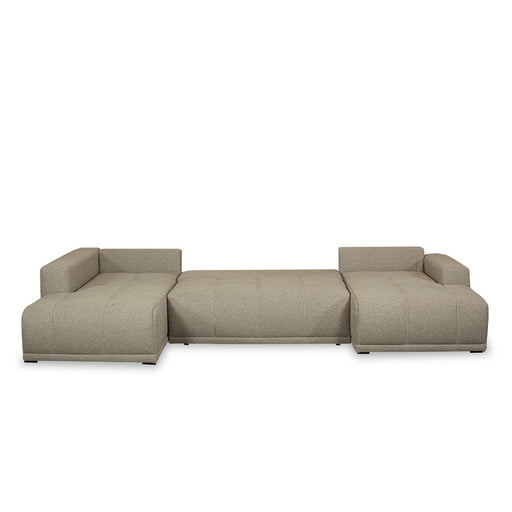 Coltar U Extensibil Otis Stanga, 6 Locuri, Lada Depozitare, Bej, 357 Cm