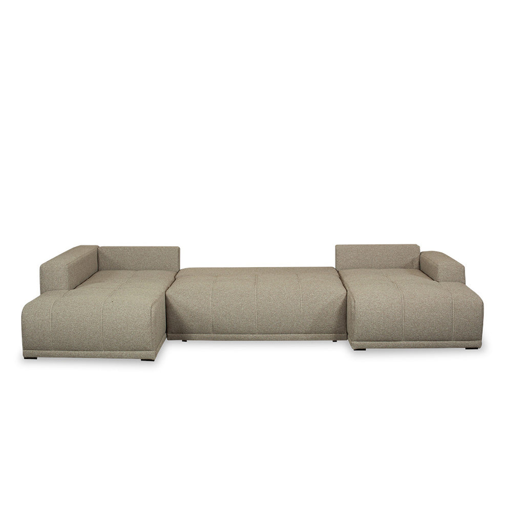 Coltar U Extensibil Otis Stanga, 6 Locuri, Lada Depozitare, Bej, 357 Cm