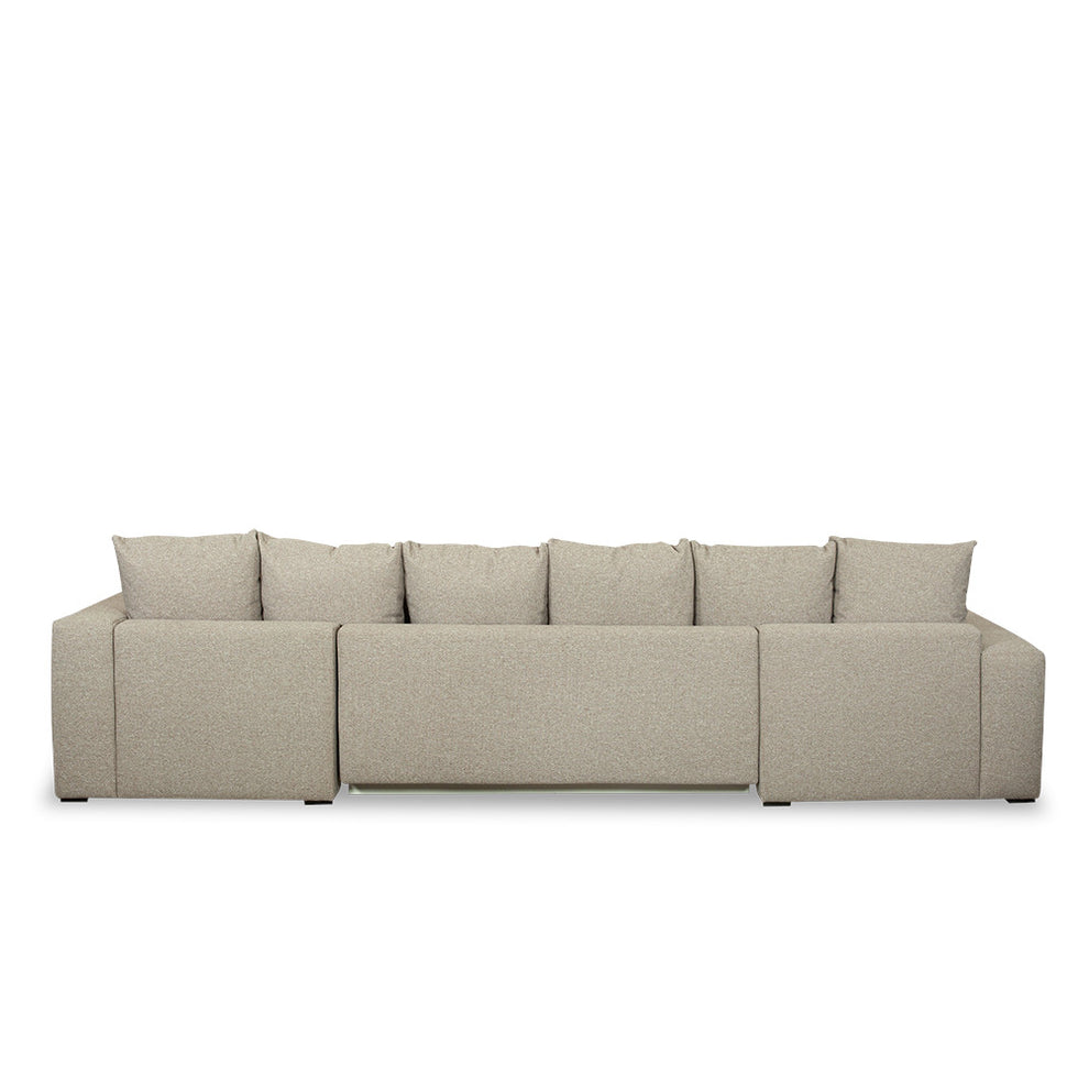 Coltar U Extensibil Otis Stanga, 6 Locuri, Lada Depozitare, Bej, 357 Cm
