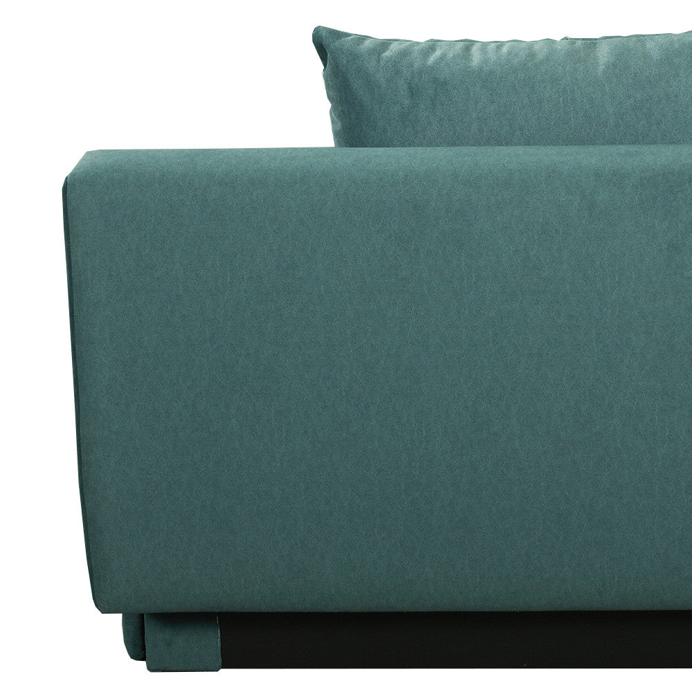 Canapea Extensibila Dali, 3 Locuri, Lada Depozitare, Verde, 210 Cm