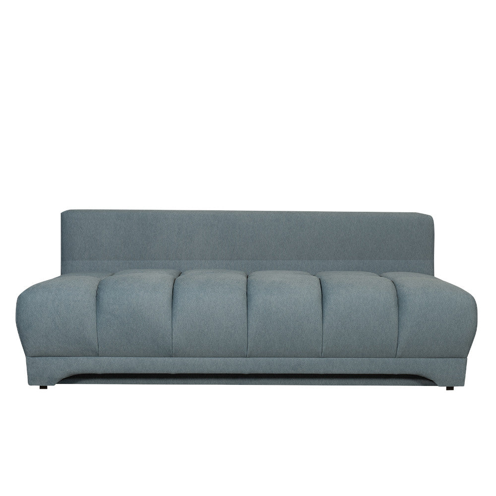 Canapea Extensibila Dali, 3 Locuri, Lada Depozitare, Albastru, 210 Cm