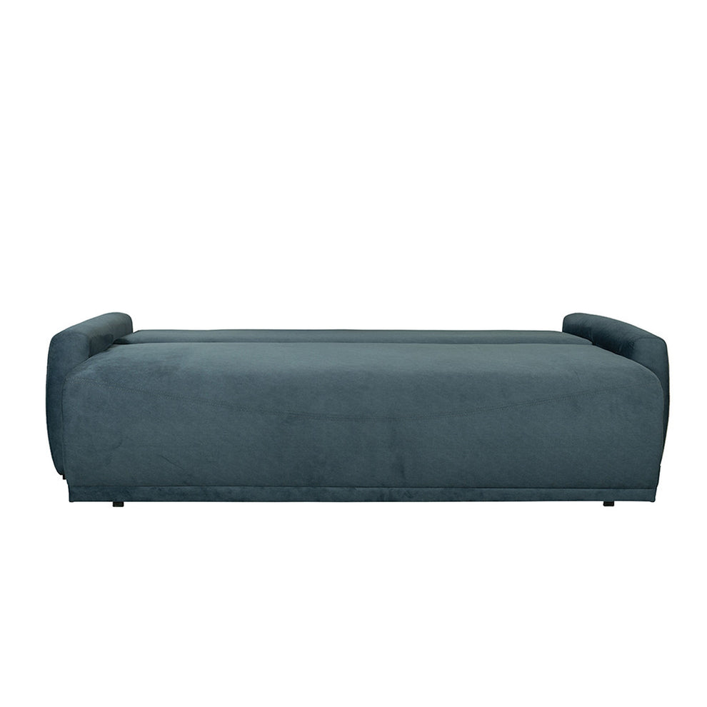 Canapea Extensibila Lea, 3 Locuri, Lada Depozitare, Albastru, 225 Cm
