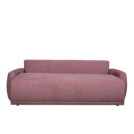 Canapea Extensibila Lea, 3 Locuri, Lada Depozitare, Roz, 225 Cm