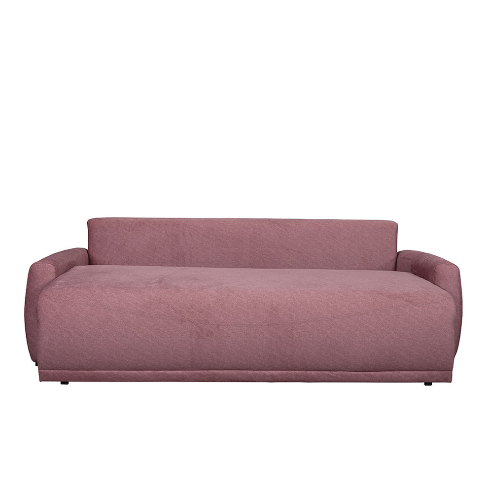 Canapea Extensibila Lea, 3 Locuri, Lada Depozitare, Roz, 225 Cm