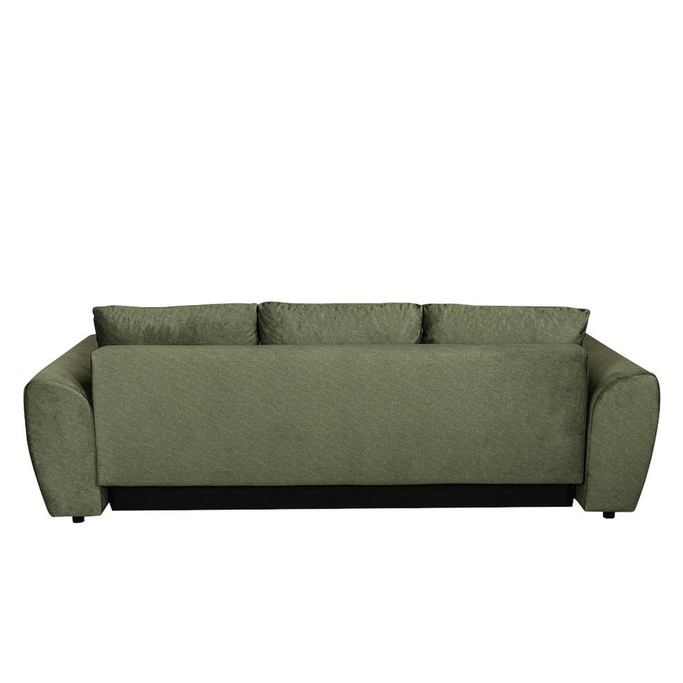Canapea Extensibila Lorena Lux, 3 Locuri, Spatiu Depozitare, Verde, 250 Cm