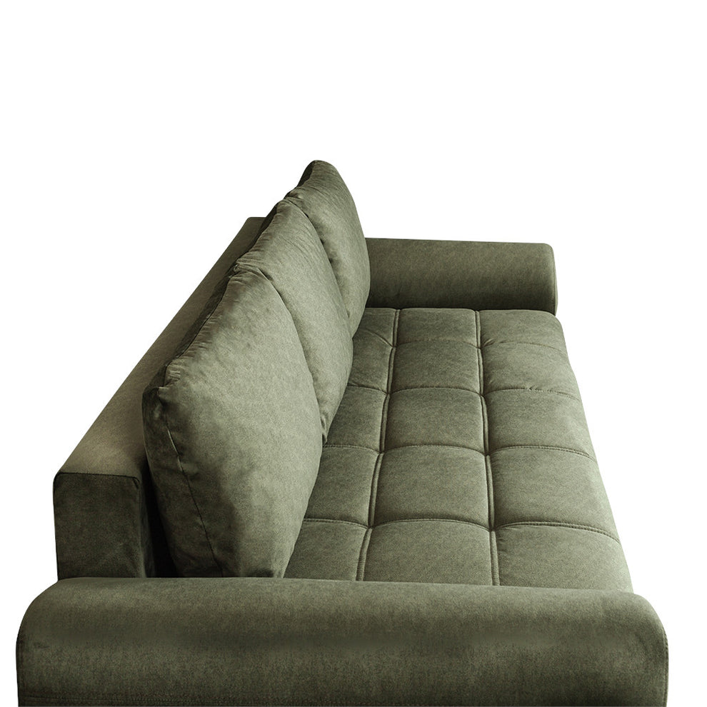 Canapea Extensibila Lorena Lux, 3 Locuri, Spatiu Depozitare, Verde, 250 Cm