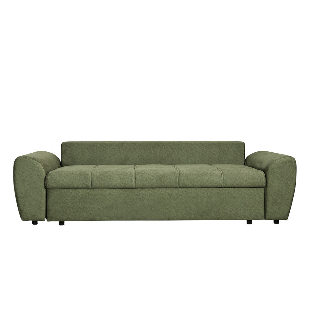 Canapea Extensibila Lorena Lux, 3 Locuri, Spatiu Depozitare, Verde, 250 Cm