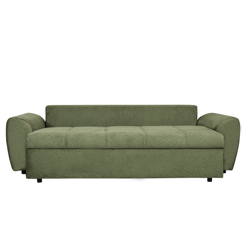Canapea Extensibila Lorena Lux, 3 Locuri, Spatiu Depozitare, Verde, 250 Cm