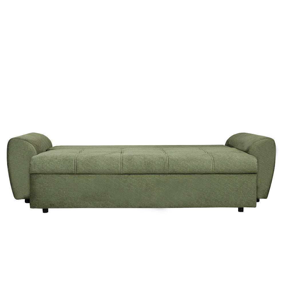 Canapea Extensibila Lorena Lux, 3 Locuri, Spatiu Depozitare, Verde, 250 Cm