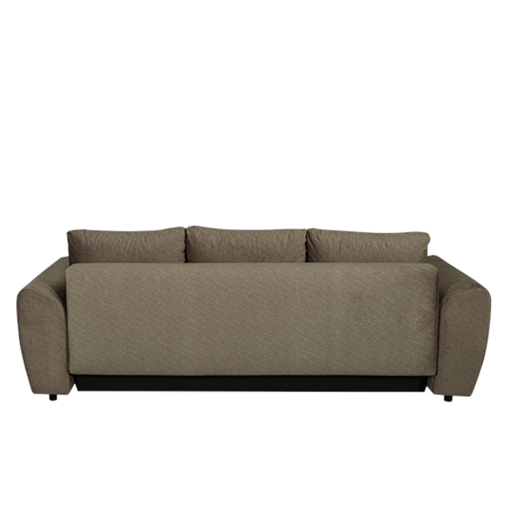 Canapea Extensibila Lorena Lux, 3 Locuri, Spatiu Depozitare, Maro, 250 Cm