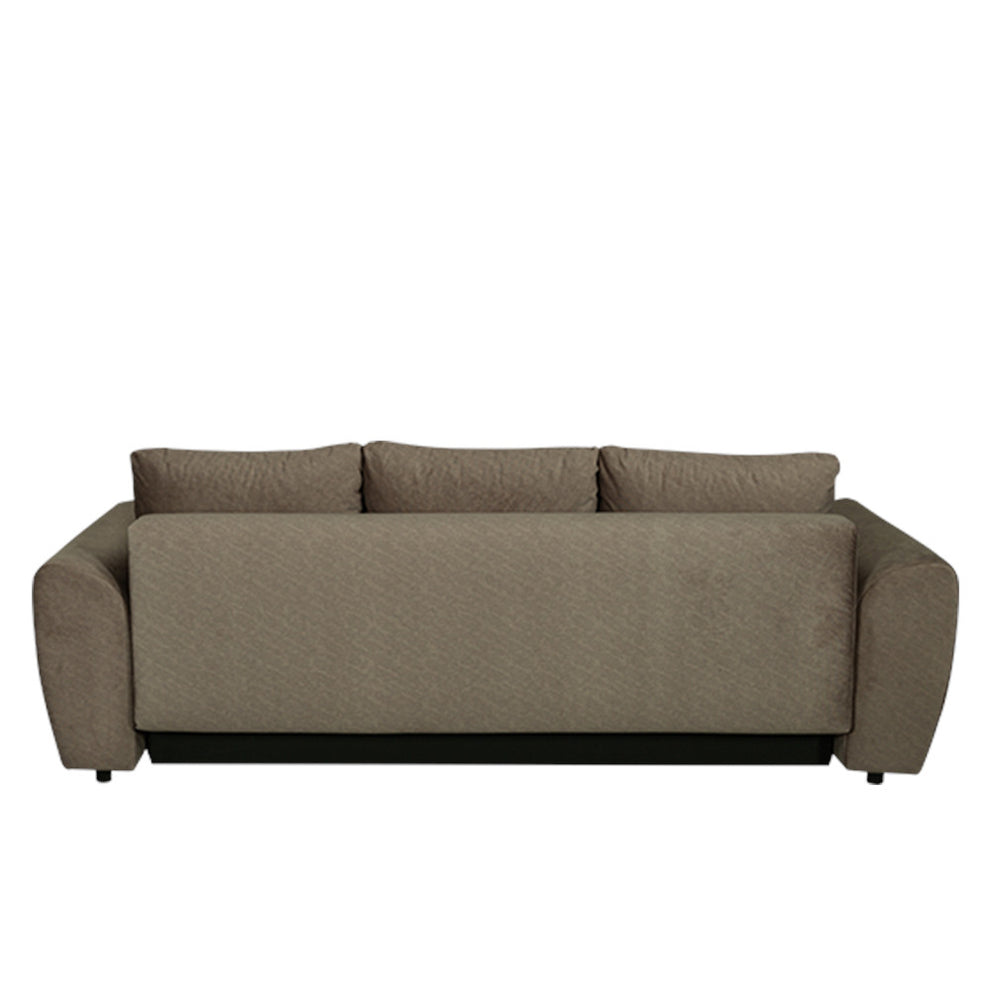 Canapea Extensibila Lorena Lux, 3 Locuri, Spatiu Depozitare, Maro, 250 Cm