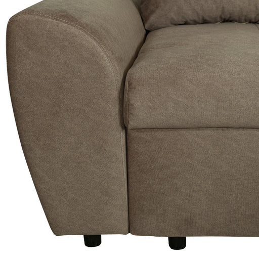 Canapea Extensibila Lorena Lux, 3 Locuri, Spatiu Depozitare, Maro, 250 Cm