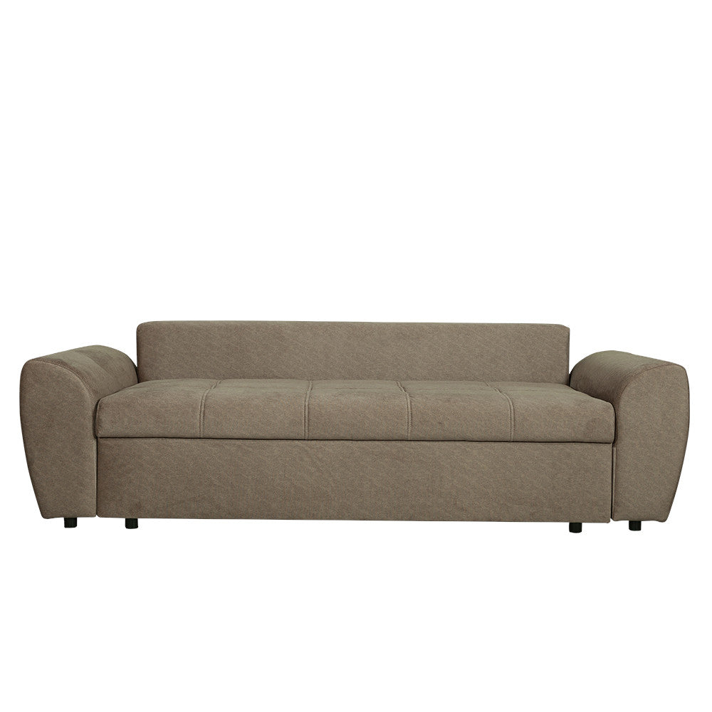 Canapea Extensibila Lorena Lux, 3 Locuri, Spatiu Depozitare, Maro, 250 Cm