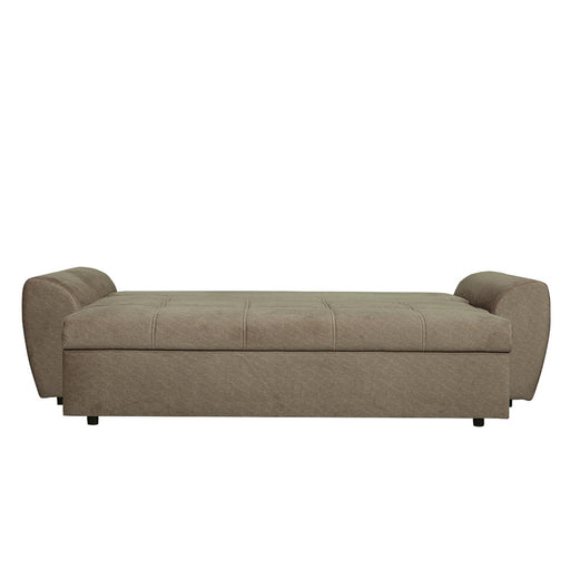 Canapea Extensibila Lorena Lux, 3 Locuri, Spatiu Depozitare, Maro, 250 Cm