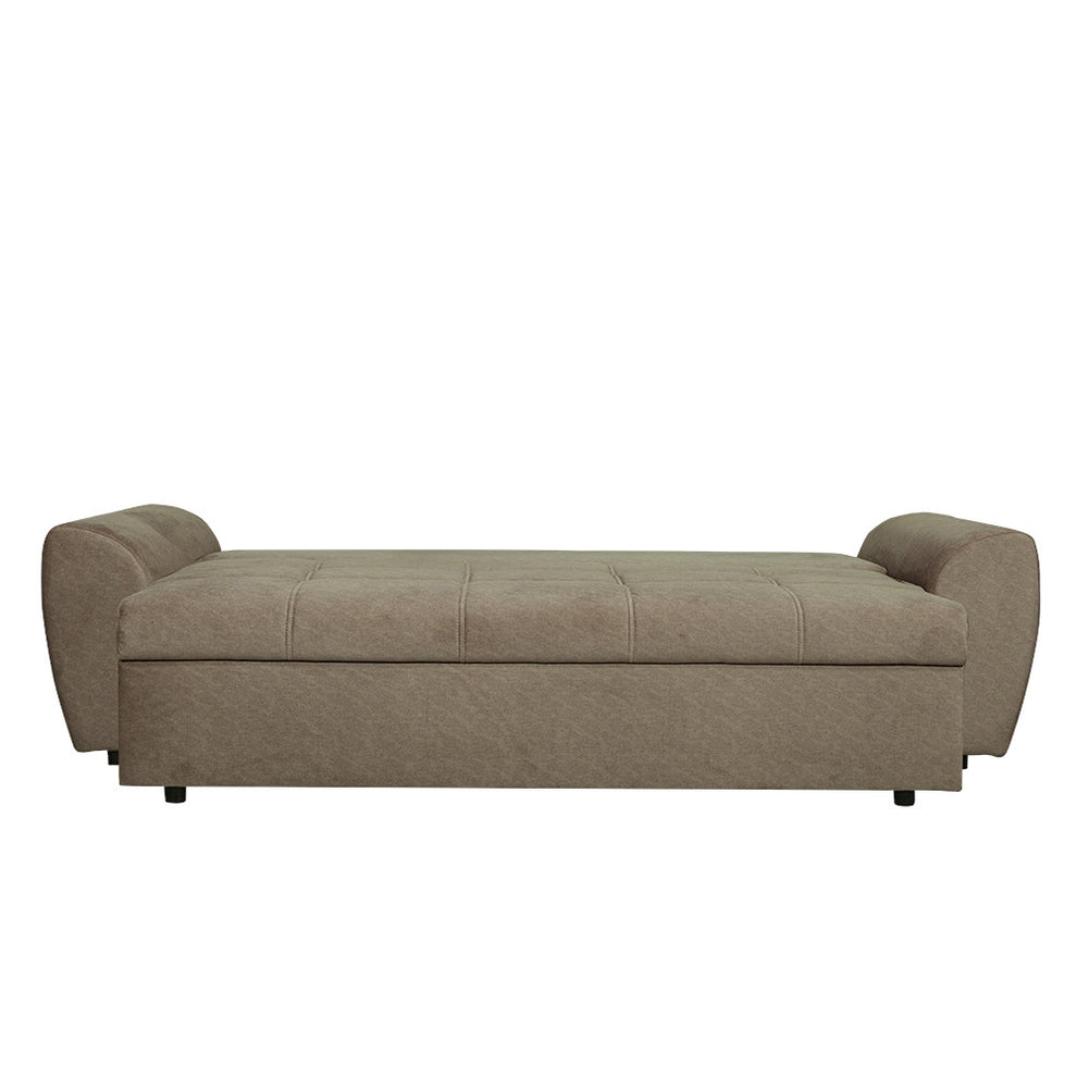Canapea Extensibila Lorena Lux, 3 Locuri, Spatiu Depozitare, Maro, 250 Cm