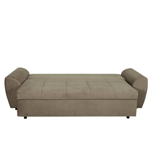 Canapea Extensibila Lorena Lux, 3 Locuri, Spatiu Depozitare, Maro, 250 Cm