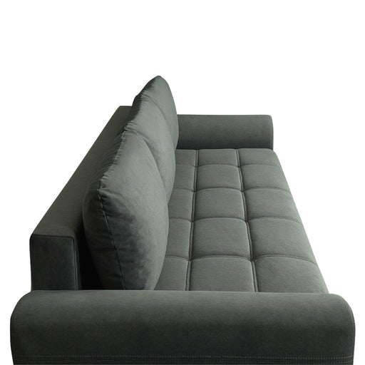 Canapea Extensibila Lorena Lux, 3 Locuri, Spatiu Depozitare, Gri, 250 Cm