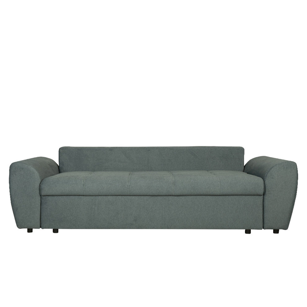 Canapea Extensibila Lorena Lux, 3 Locuri, Spatiu Depozitare, Gri, 250 Cm