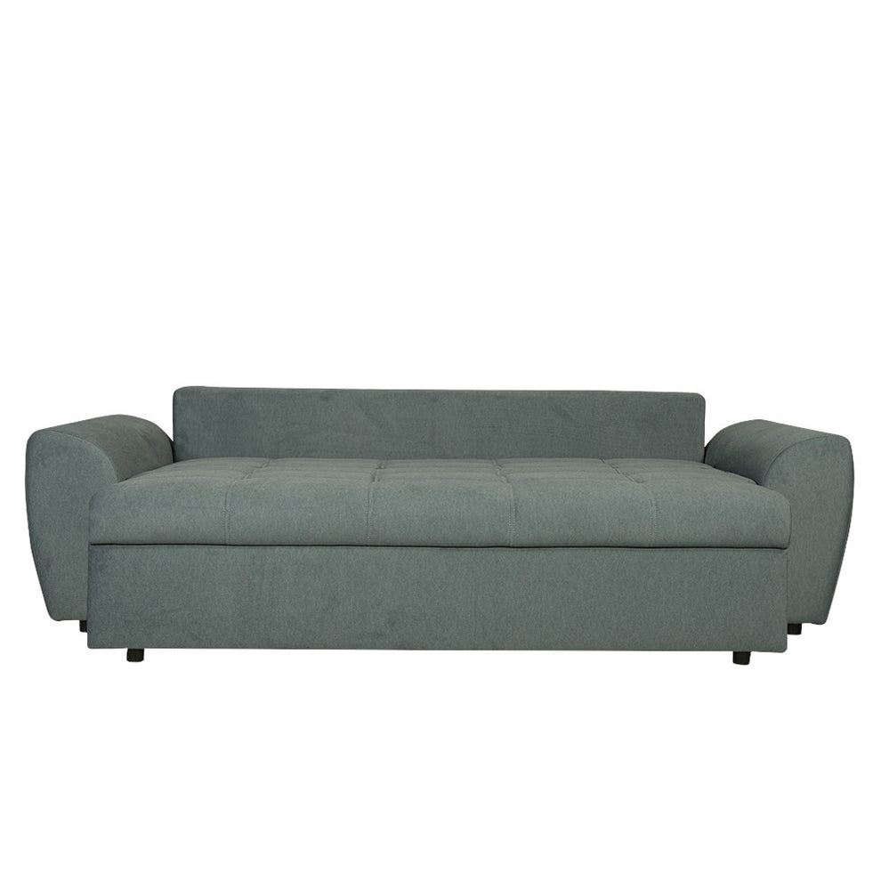 Canapea Extensibila Lorena Lux, 3 Locuri, Spatiu Depozitare, Gri, 250 Cm