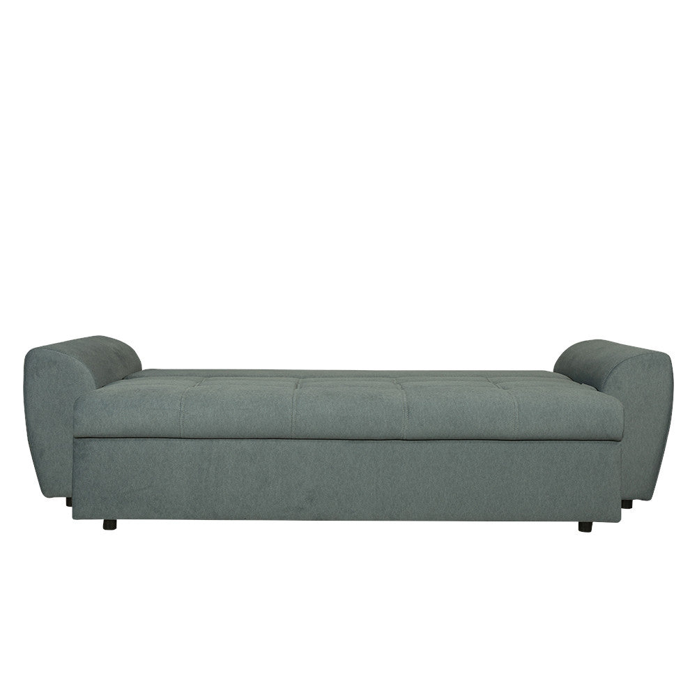 Canapea Extensibila Lorena Lux, 3 Locuri, Spatiu Depozitare, Gri, 250 Cm