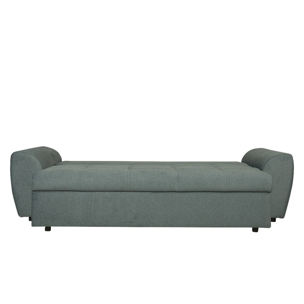 Canapea Extensibila Lorena Lux, 3 Locuri, Spatiu Depozitare, Gri, 250 Cm
