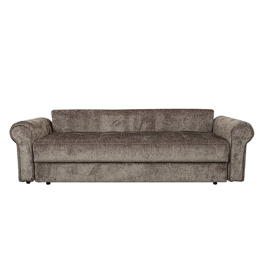 Canapea Extensibila Venezia, 3 Locuri, Lada Depozitare, Gri, 244 Cm