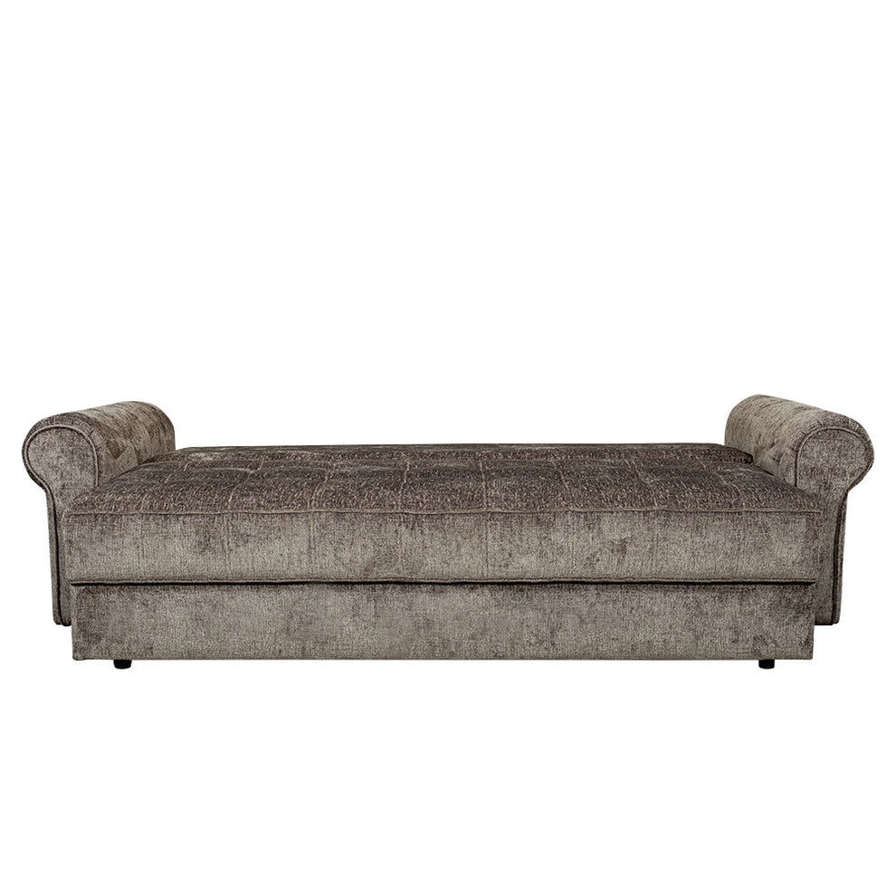 Canapea Extensibila Venezia, 3 Locuri, Lada Depozitare, Gri, 244 Cm