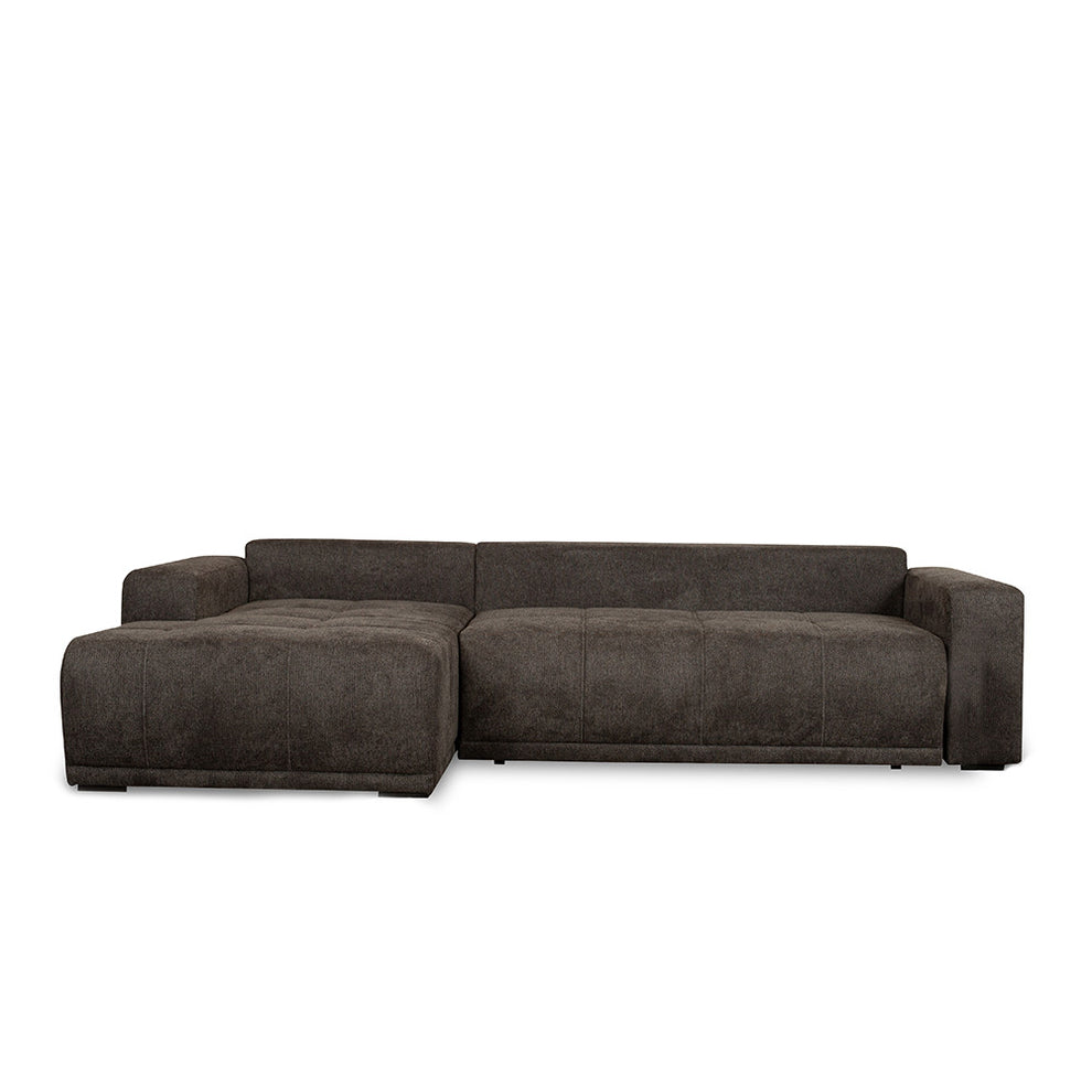 Coltar Extensibil Stanga Otis, 5 Locuri, Lada Depozitare, Gri Inchis, 280 Cm