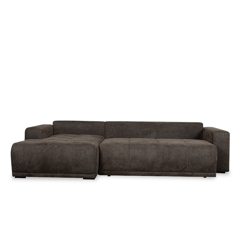 Coltar Extensibil Stanga Otis, 5 Locuri, Lada Depozitare, Gri Inchis, 280 Cm
