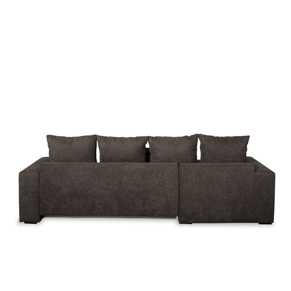 Coltar Extensibil Stanga Otis, 5 Locuri, Lada Depozitare, Gri Inchis, 280 Cm