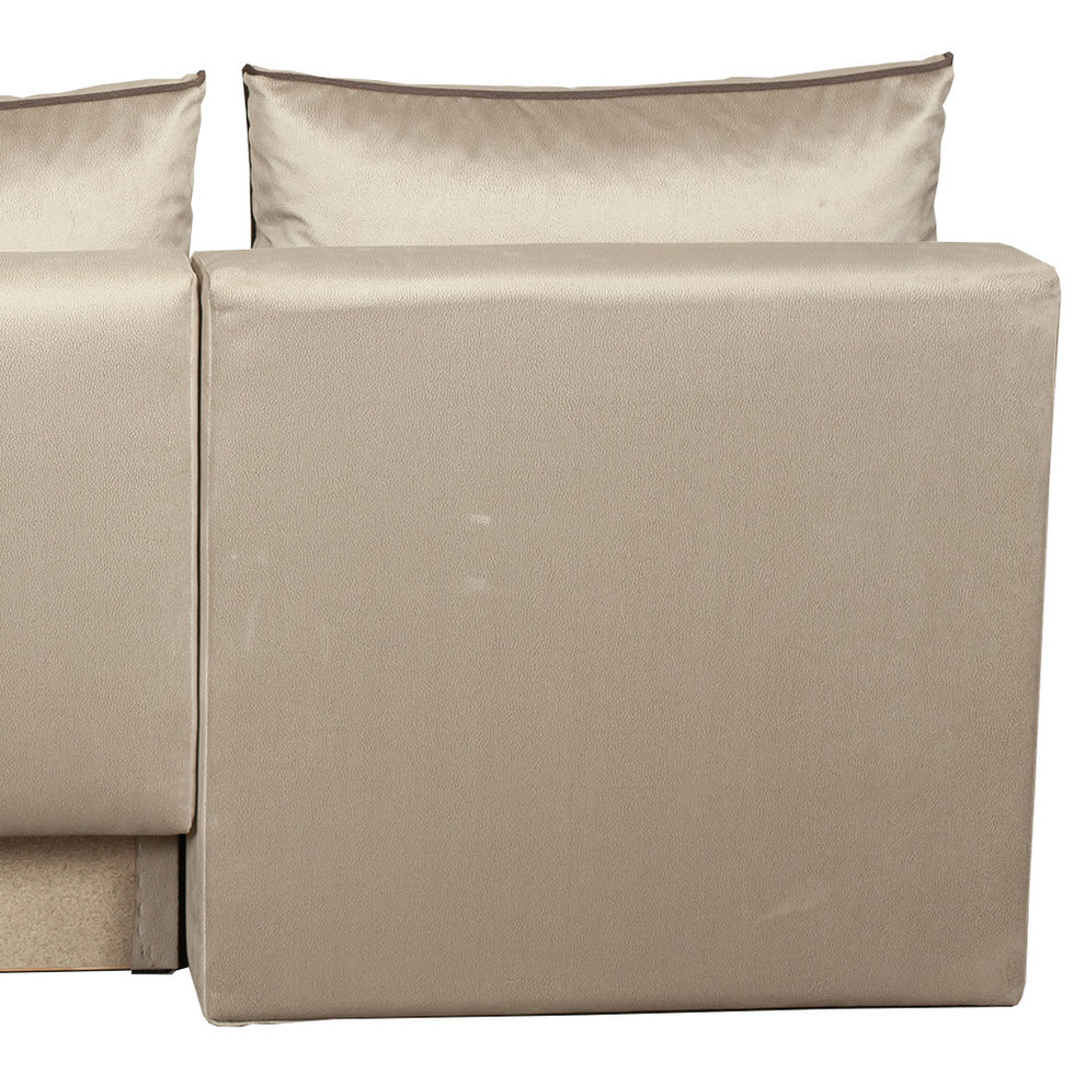 Coltar Extensibil Cu Lada New Modulo, Interschimbabil Stanga/Dreapta, Crem, 220 X 80 X 155 Cm