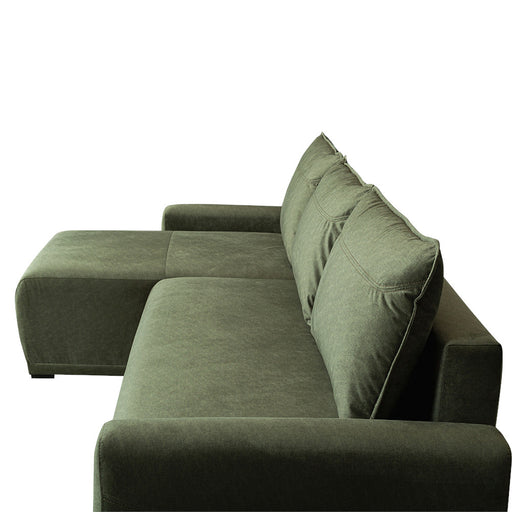 Coltar Extensibil Lea Interschimbabil Stanga/Dreapta, 5 Locuri, Lada Depozitare, Verde
