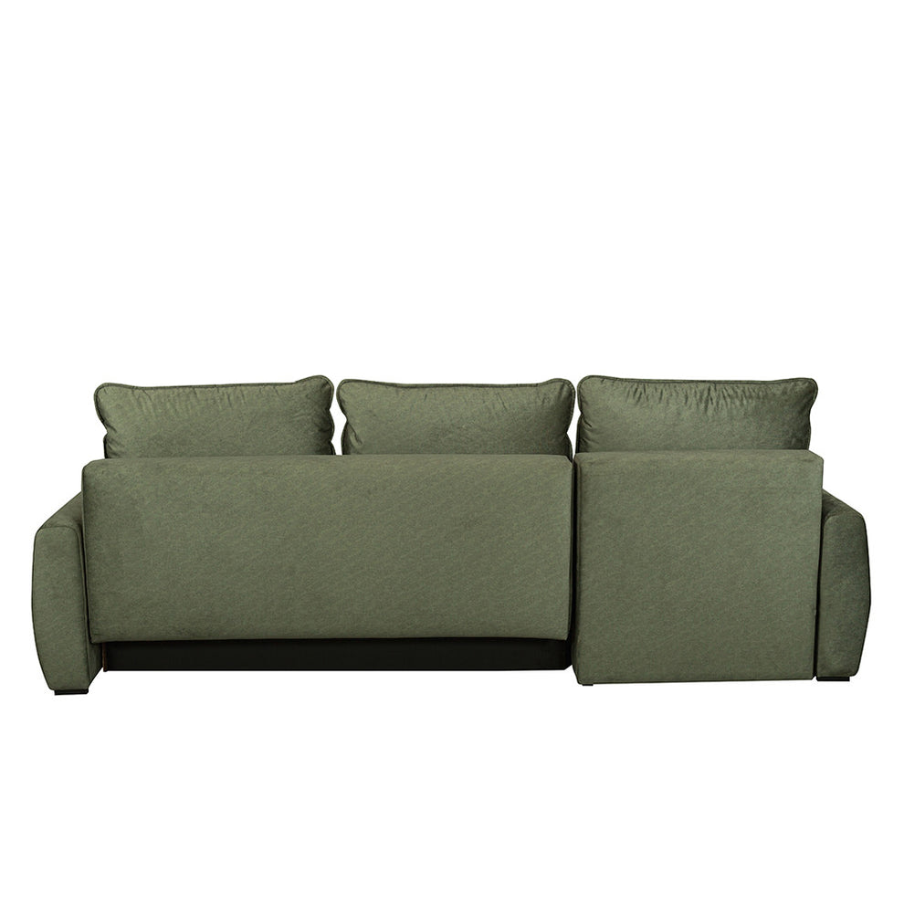 Coltar Extensibil Lea Interschimbabil Stanga/Dreapta, 5 Locuri, Lada Depozitare, Verde