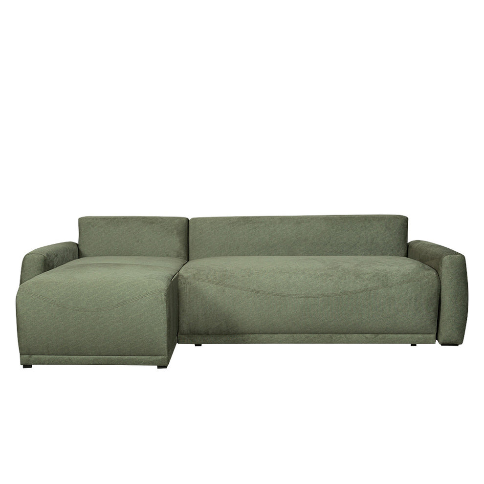 Coltar Extensibil Lea Interschimbabil Stanga/Dreapta, 5 Locuri, Lada Depozitare, Verde