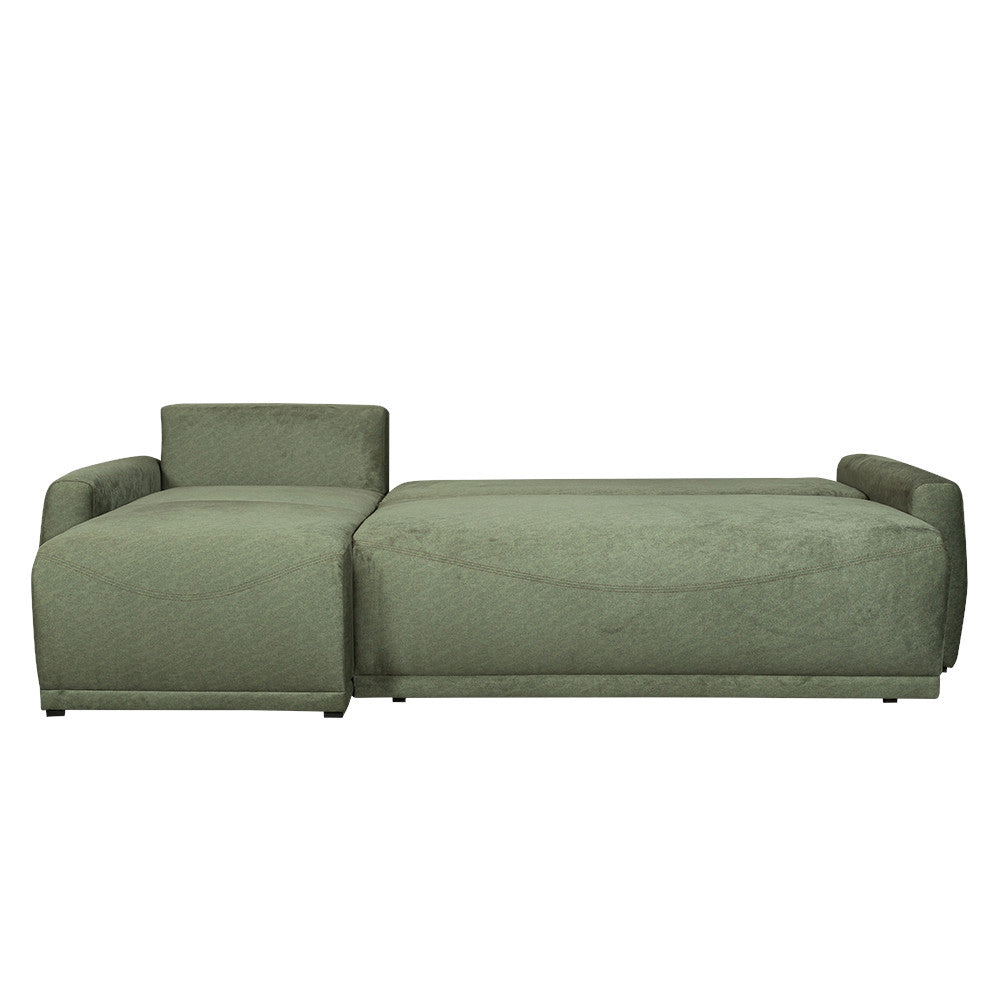 Coltar Extensibil Lea Interschimbabil Stanga/Dreapta, 5 Locuri, Lada Depozitare, Verde