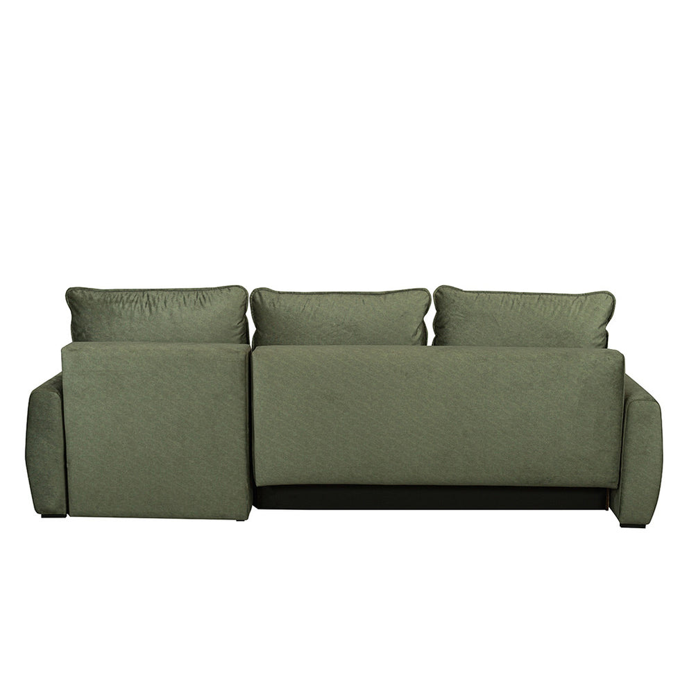 Coltar Extensibil Lea Interschimbabil Stanga/Dreapta, 5 Locuri, Lada Depozitare, Verde