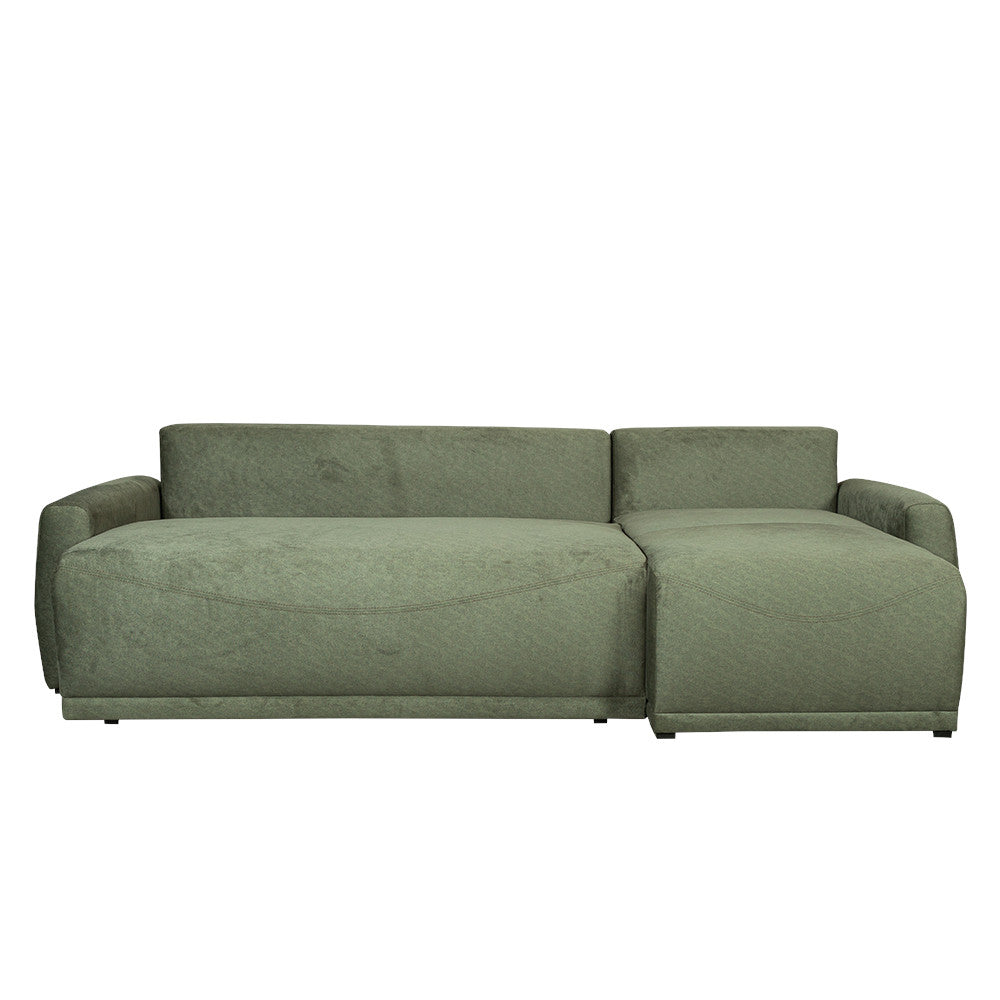 Coltar Extensibil Lea Interschimbabil Stanga/Dreapta, 5 Locuri, Lada Depozitare, Verde
