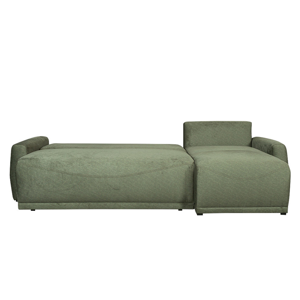 Coltar Extensibil Lea Interschimbabil Stanga/Dreapta, 5 Locuri, Lada Depozitare, Verde