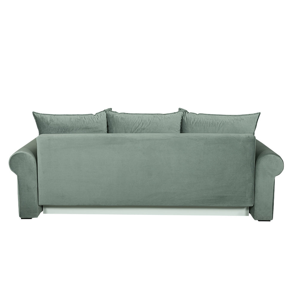 Canapea Extensibila Chic, 3 Locuri, Lada Depozitare, Verde, 242 Cm